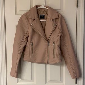 Abercrombie faux leather jacket